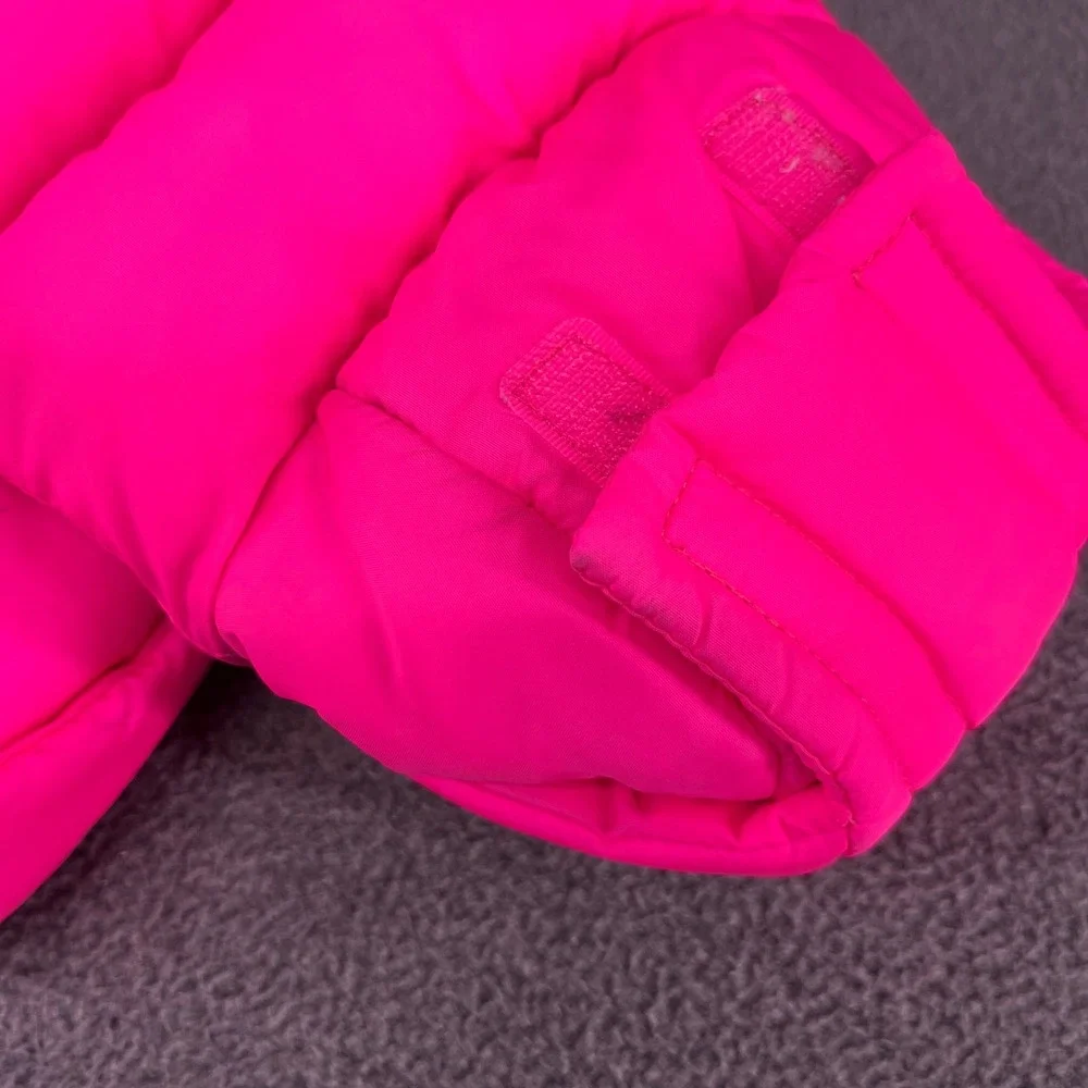 7 A.M. Enfant WarMMuffs Stroller Mittens Women OS Neon Pink Puffer Fleece HM212